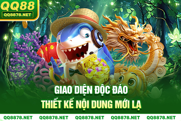 Giao diện bắn cá Thần Rồng độc đáo